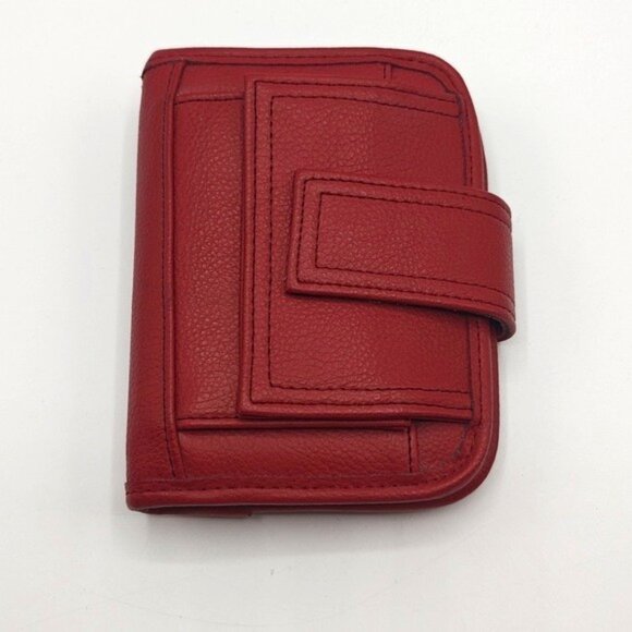 Vintage Day Runner Pocket Size Red Organizer Planner Wallet 6 Rings - Picture 1 of 11